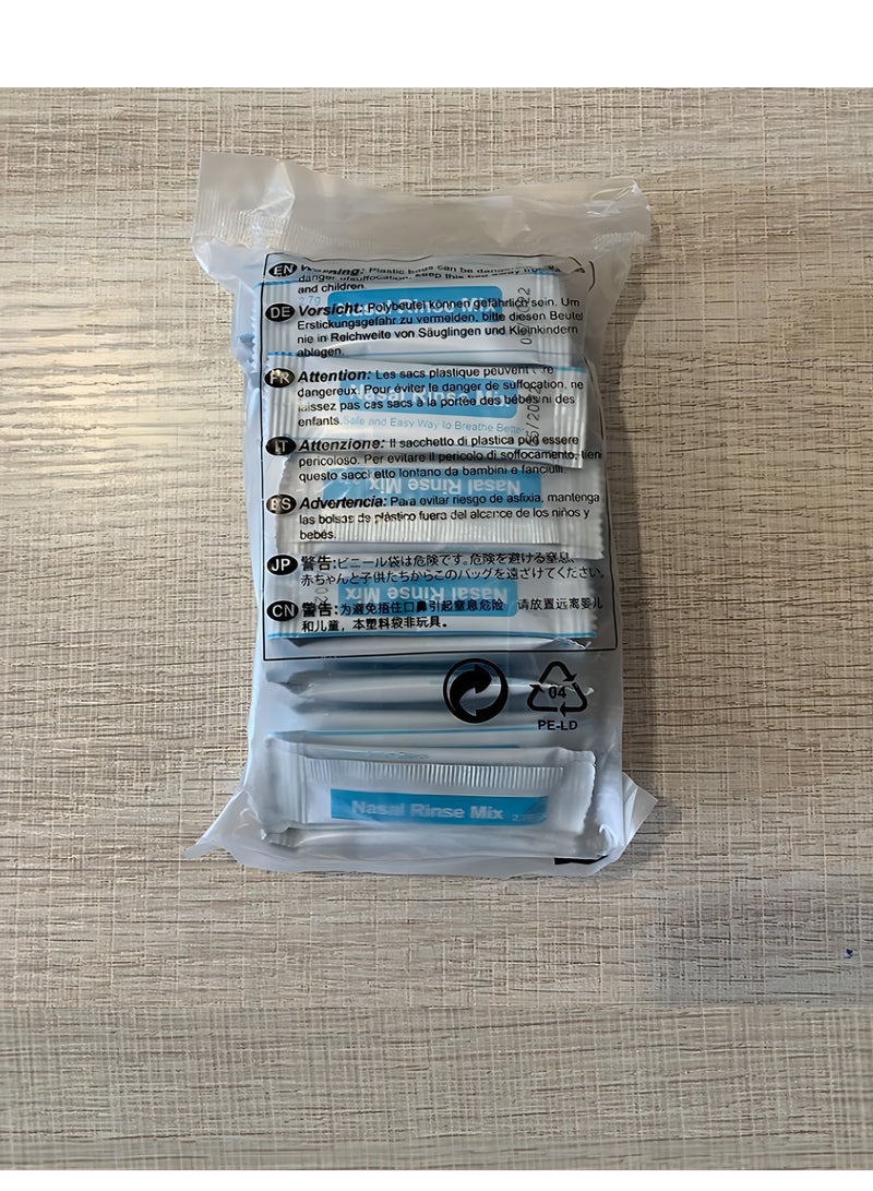 ملح الري الأنفي ، 40 عبوة * 2.7 جرام ملح ري الأنف ، ملح غسيل الأنف - Image 4